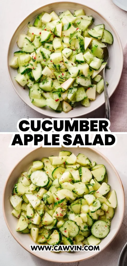Cucumber Apple Salad 2 1 - Easy Peasy Recipes