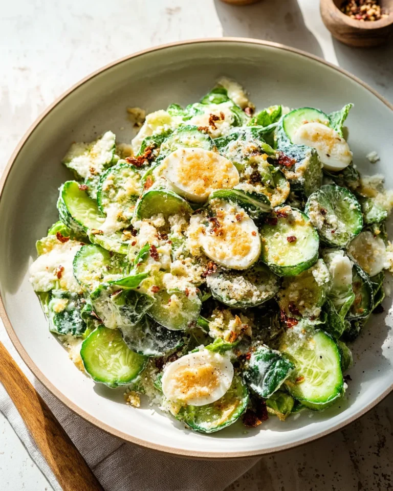 Cucumber Caesar Salad Recipe