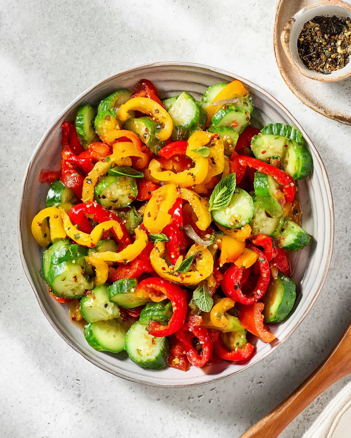 Cucumber and Bell Pepper Salad Recipe - Image 2