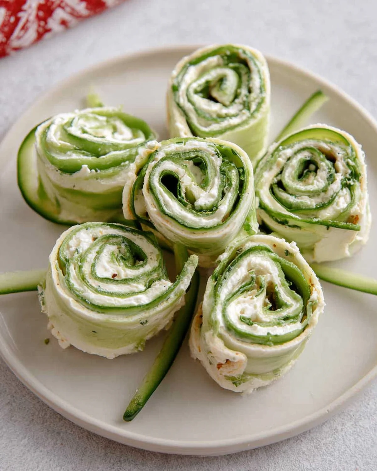 Cucumber and Cream Cheese Sandwich Rolls - Image 4
