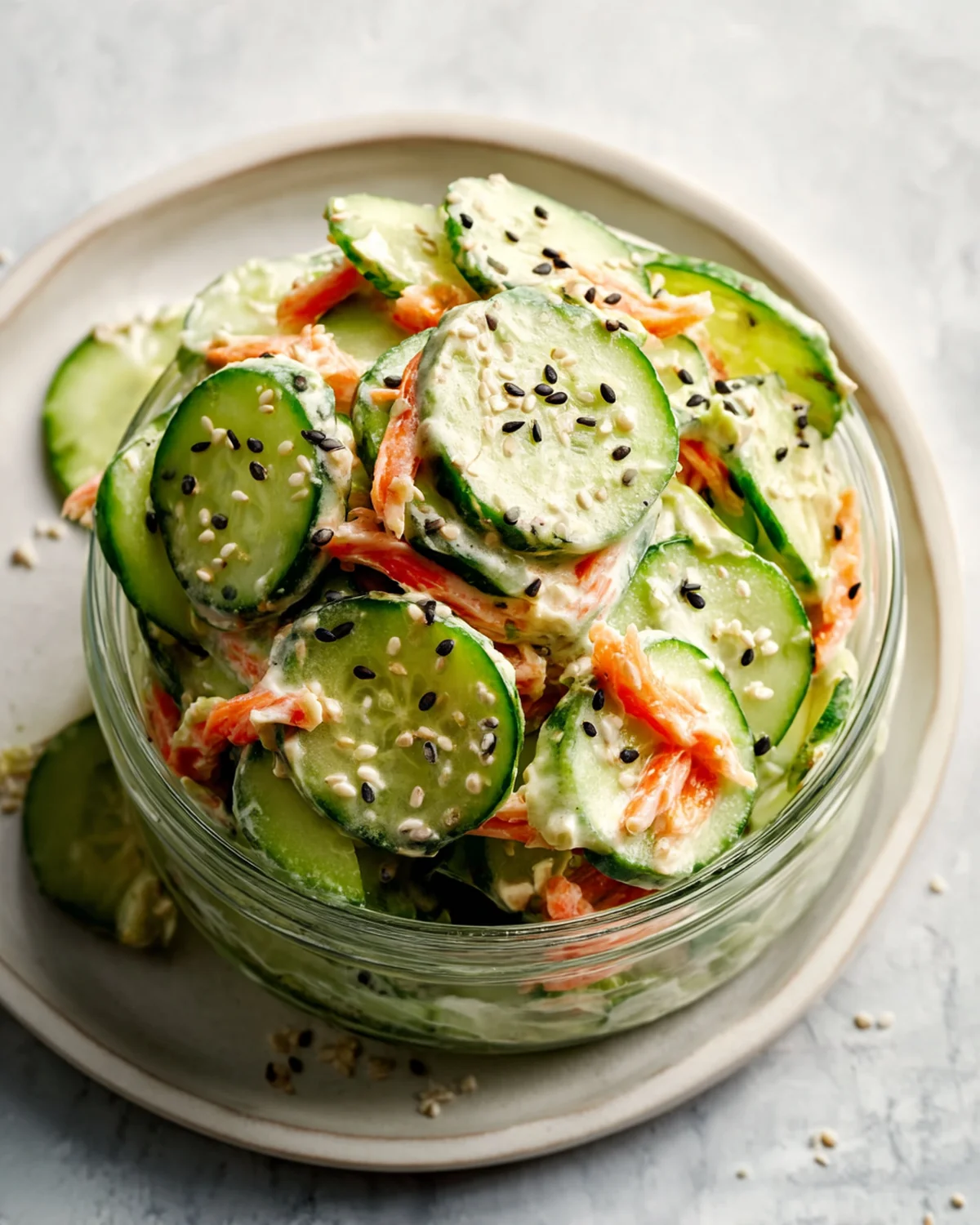 Easy California Roll Cucumber Salad - Image 4