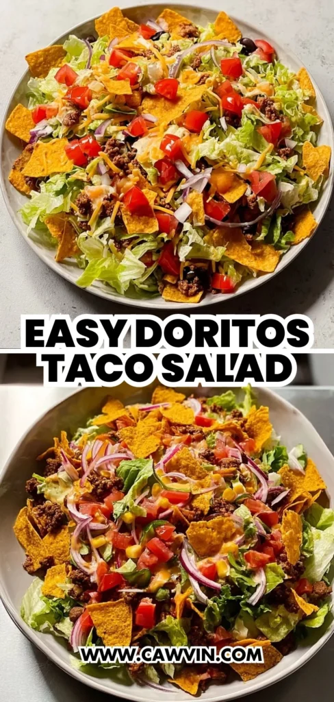 Easy Doritos Taco Salad 2 1 - Easy Peasy Recipes