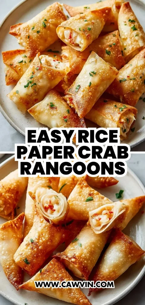 Easy Rice Paper Crab Rangoons Recipe 2 1 - Easy Peasy Recipes