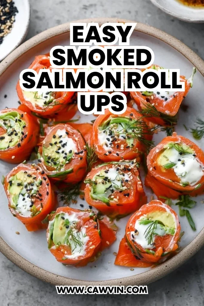 Easy Smoked Salmon Roll Ups - Easy Peasy Recipes