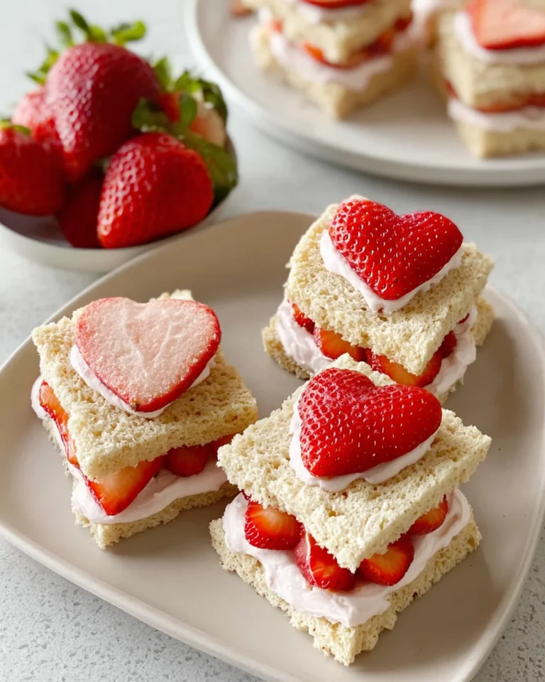 Easy Strawberry Tea Sandwiches Recipe