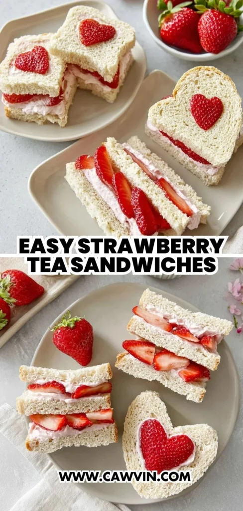 Easy Strawberry Tea Sandwiches 2 1 - Easy Peasy Recipes