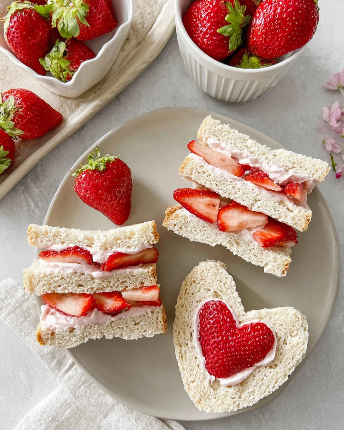 Easy Strawberry Tea Sandwiches - Image 3