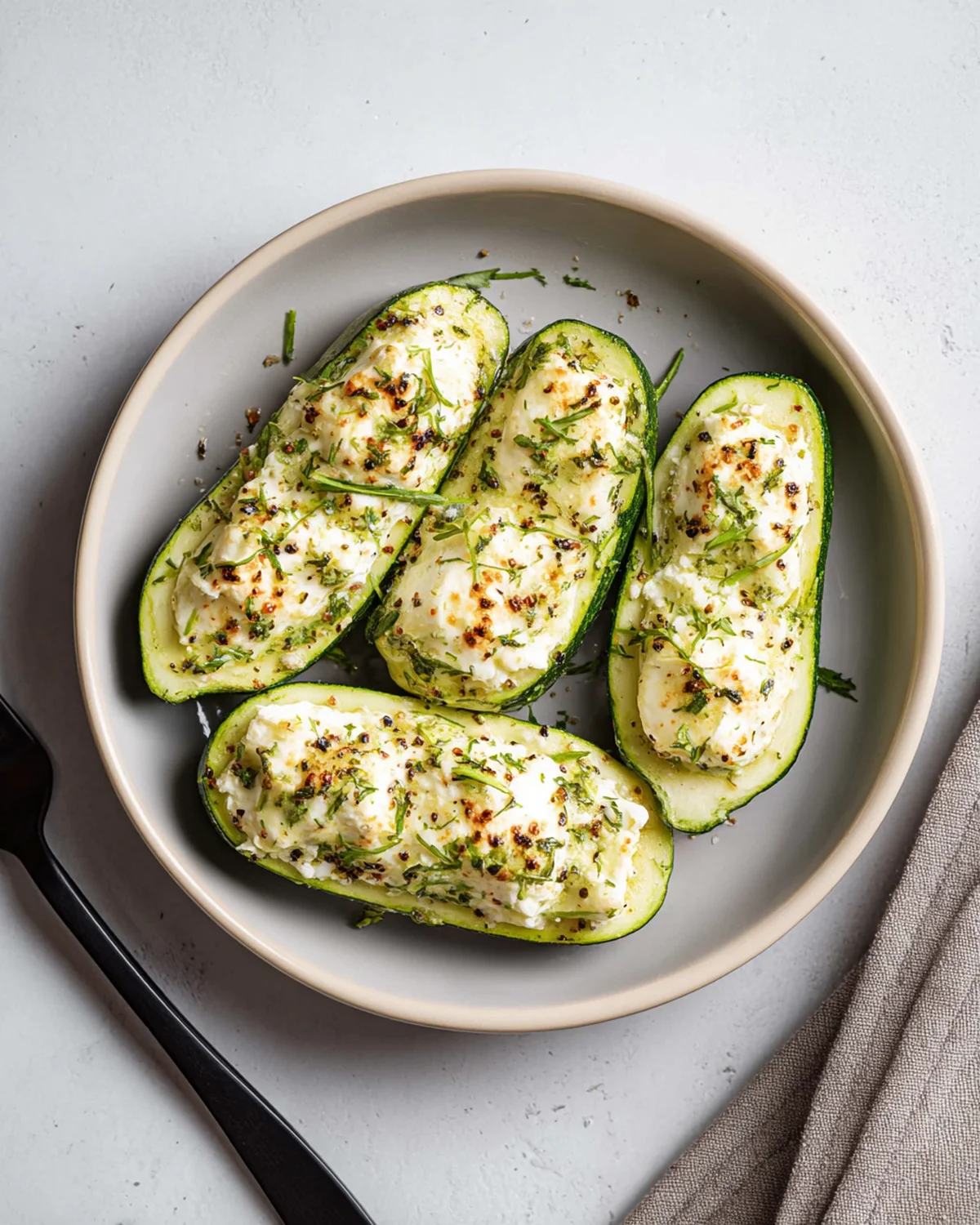 Feta Cheese Stuffed Zucchini - Image 2
