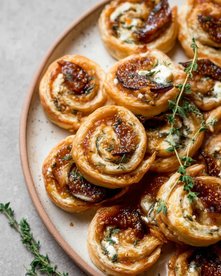 Fig and Goat Cheese Pinwheels Recipe