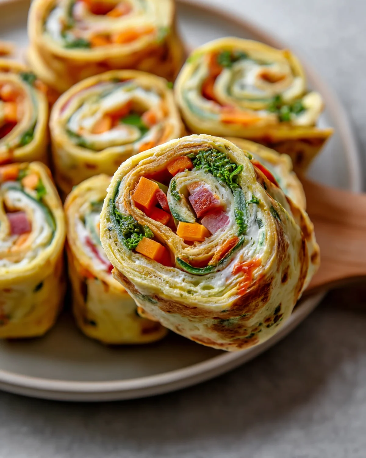 Fresh Vegetable Tortilla Roll Ups - Image 4