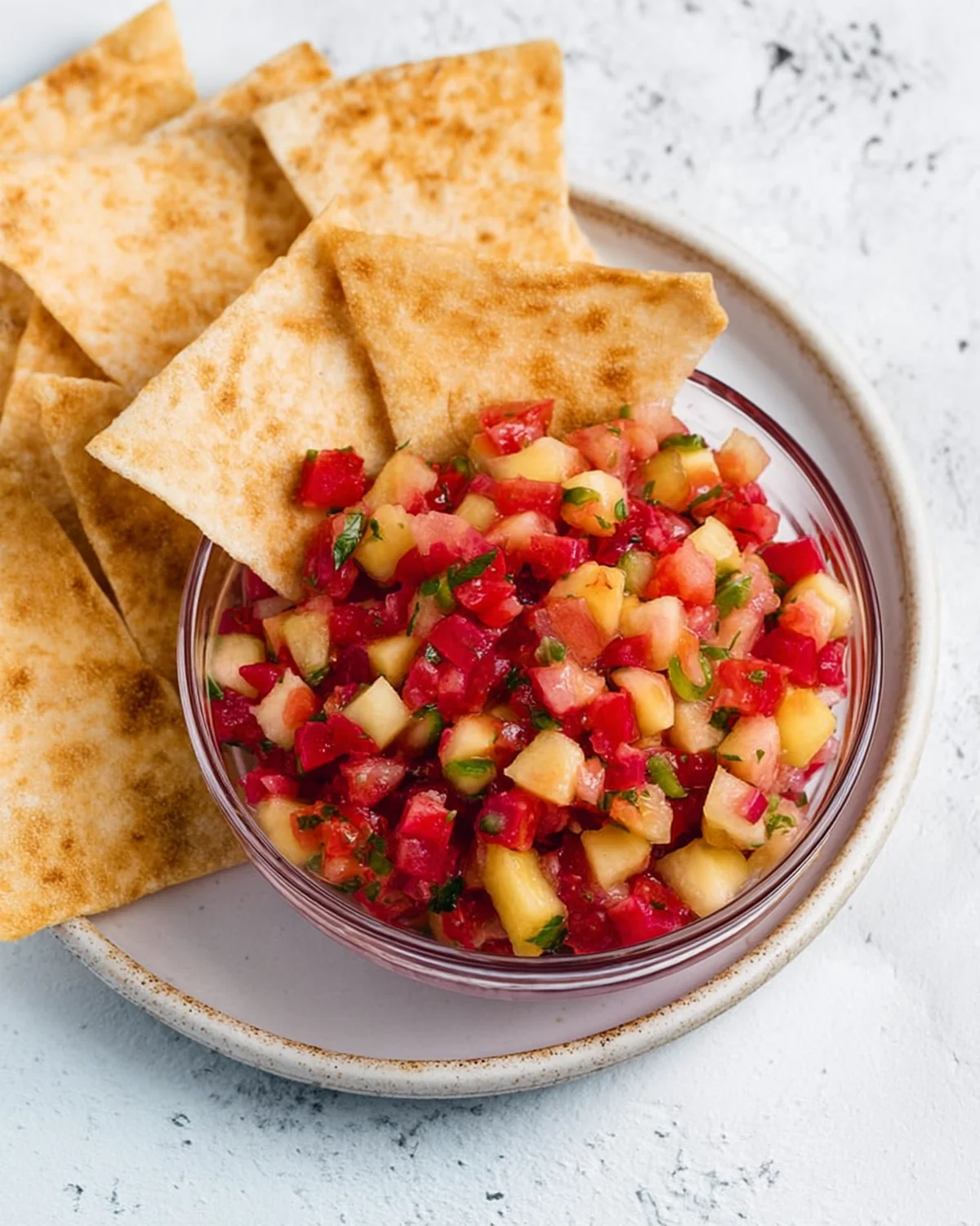 Fruit Salsa with Cinnamon Sugar Tortilla Chips - Image 3