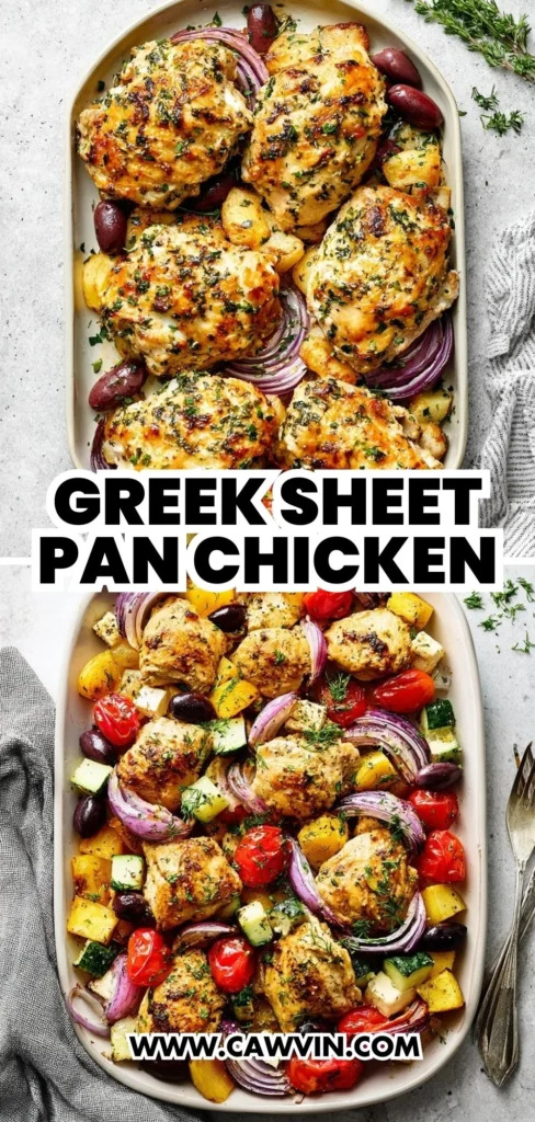 Greek Sheet Pan Chicken 2 1 - Easy Peasy Recipes