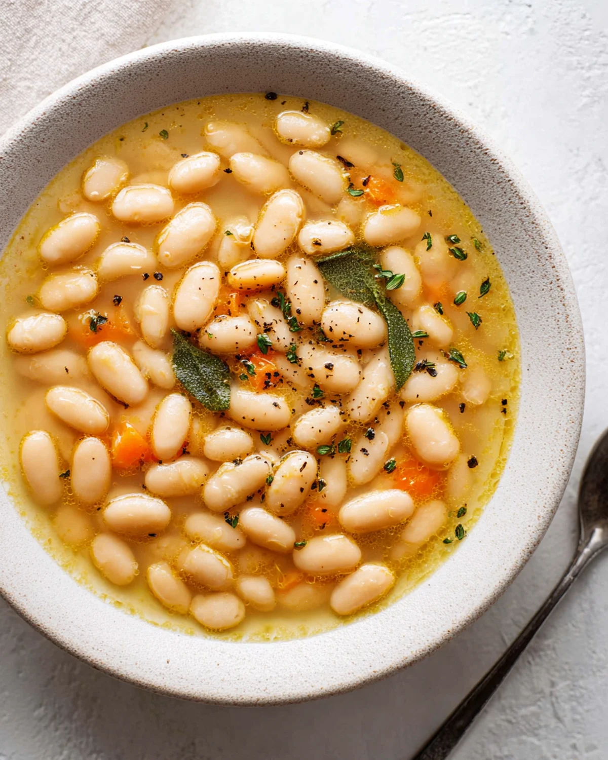 Greek White Bean Soup With Garlic and Lemon - Image 4