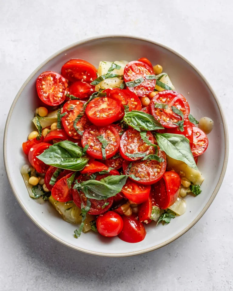 High-Protein Tomato and Basil Salad Recipe