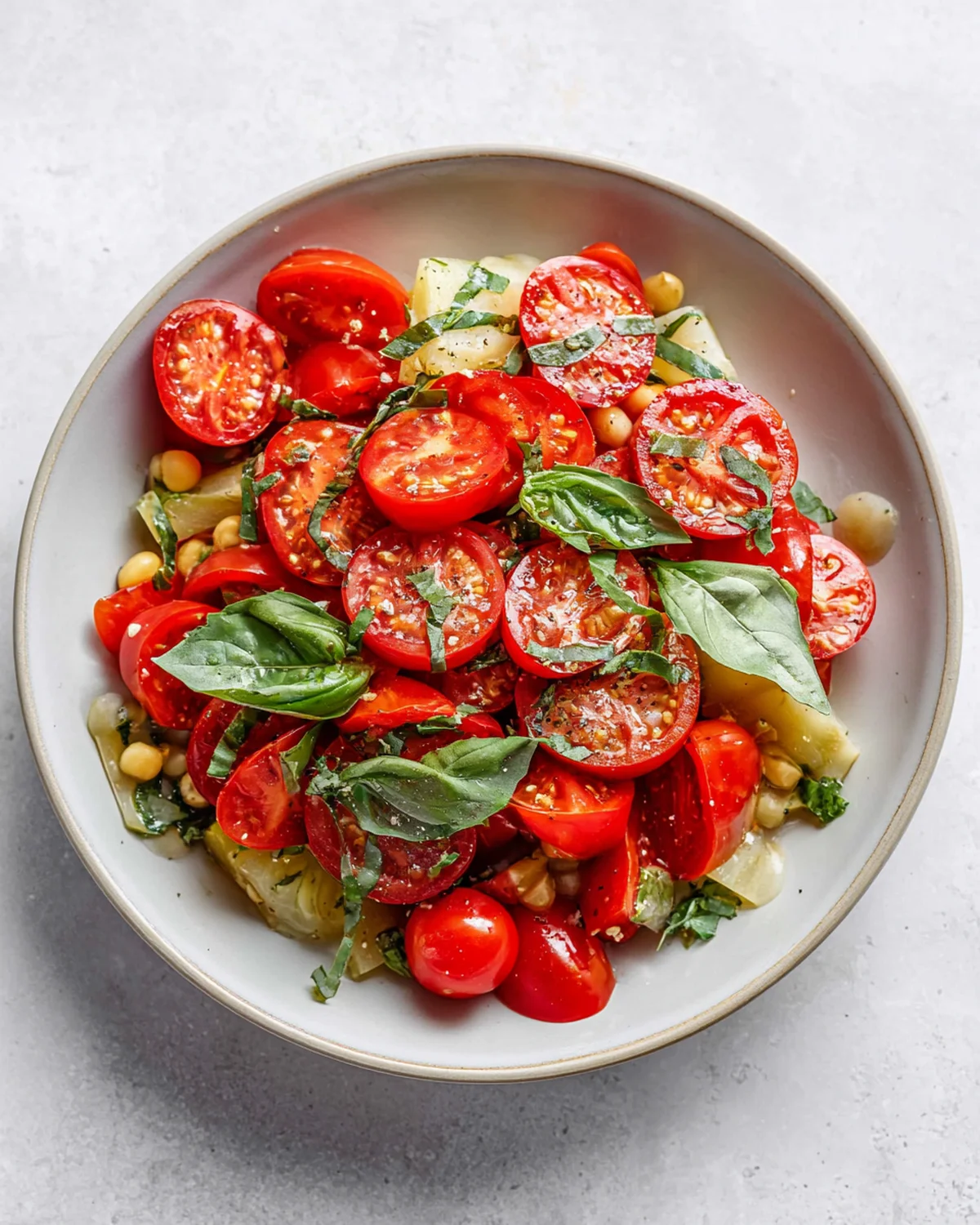 High-Protein Tomato and Basil Salad Recipe