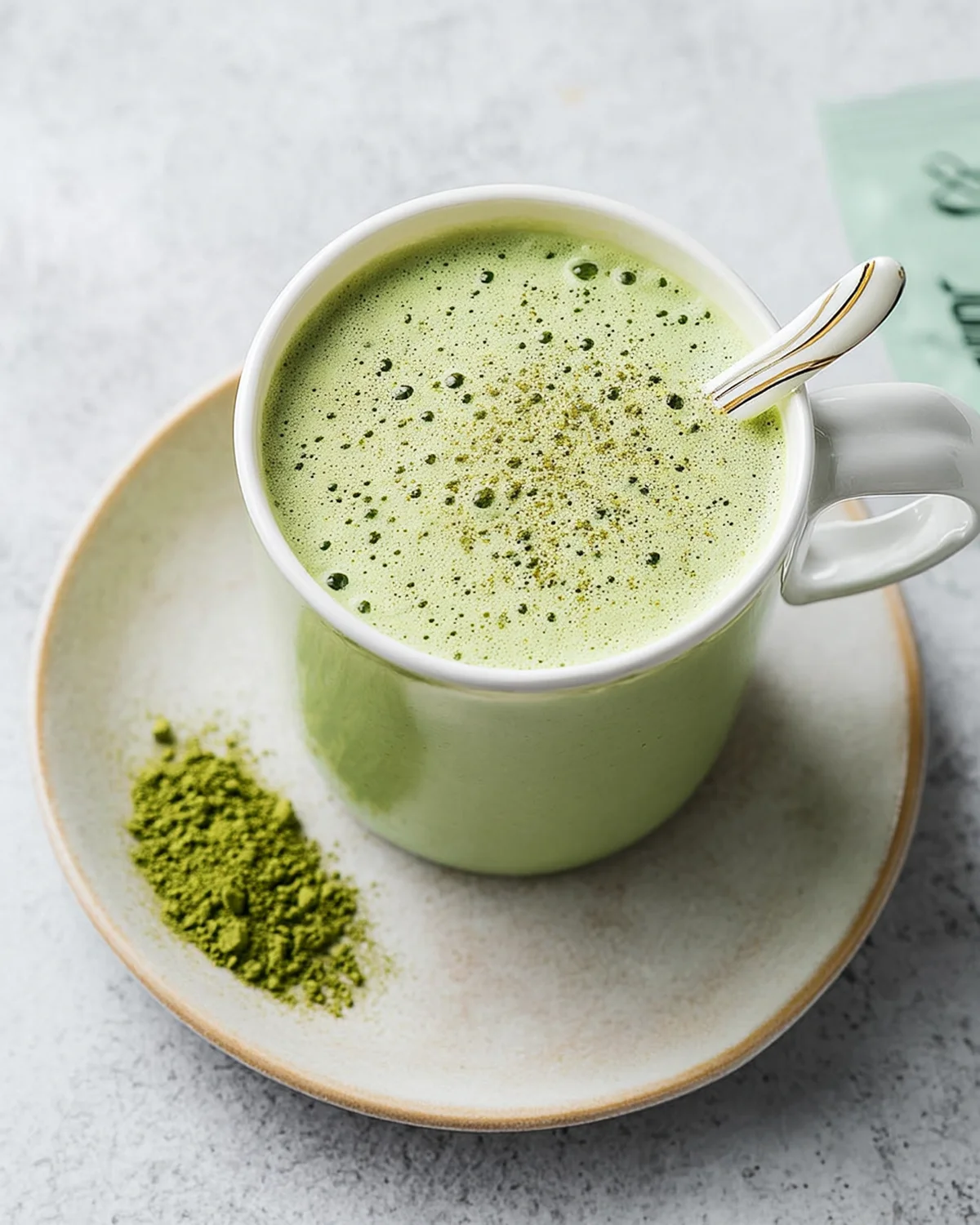 Homemade Banana Matcha Smoothie Recipe