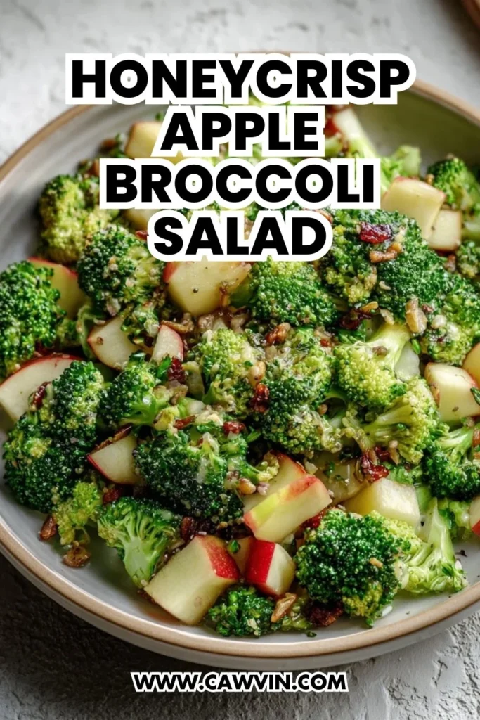 Honeycrisp Apple Broccoli Salad - Easy Peasy Recipes