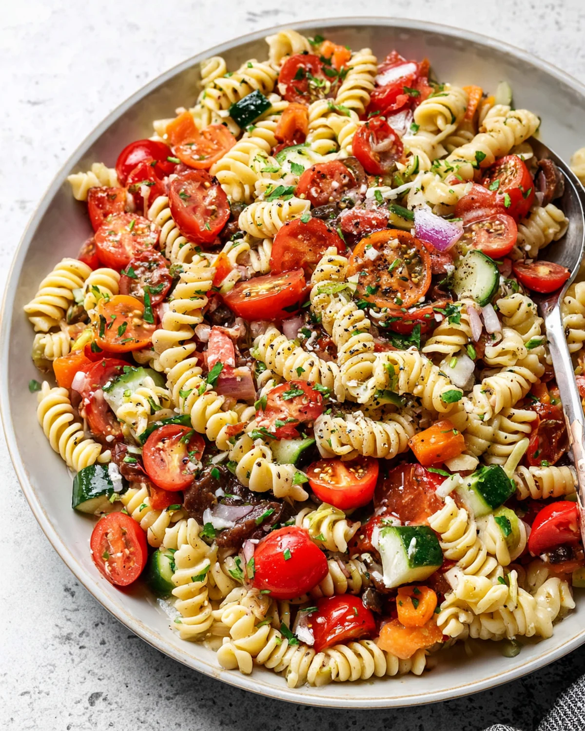 Italian Dressing Pasta Salad Recipe