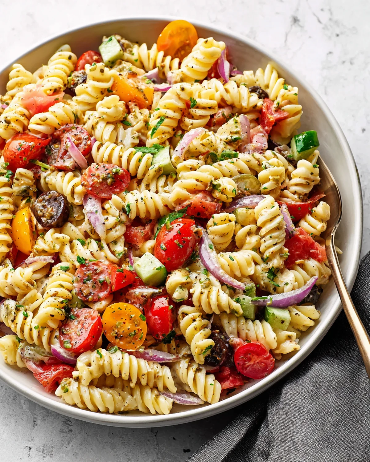 Italian Dressing Pasta Salad - Image 3