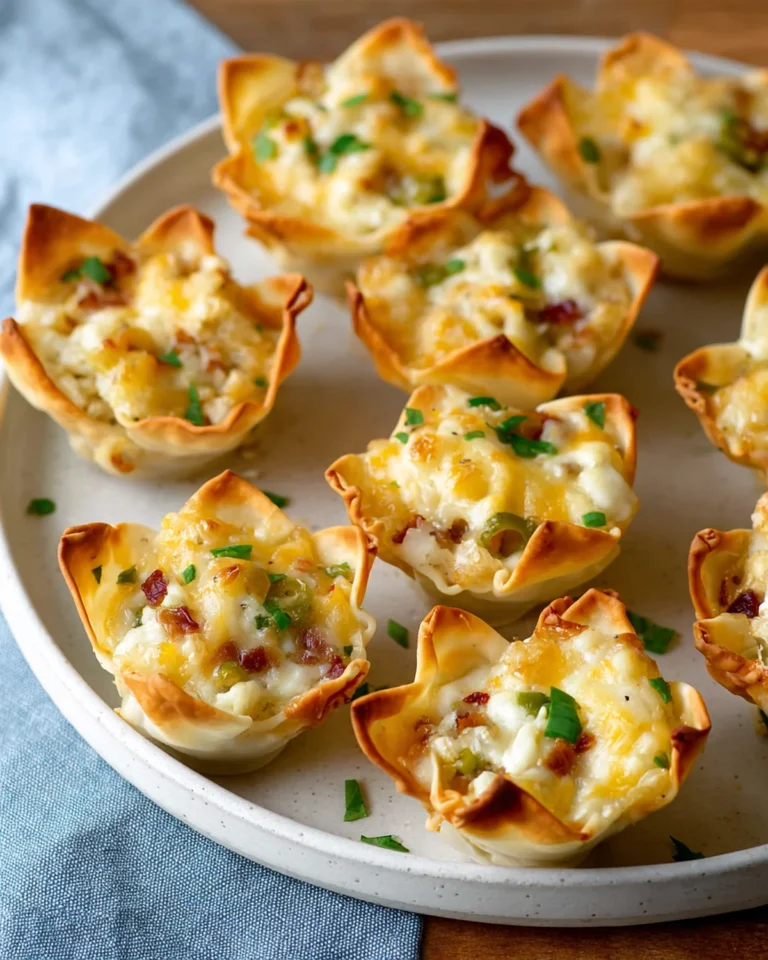 Jalapeño Popper Wonton Cups Recipe