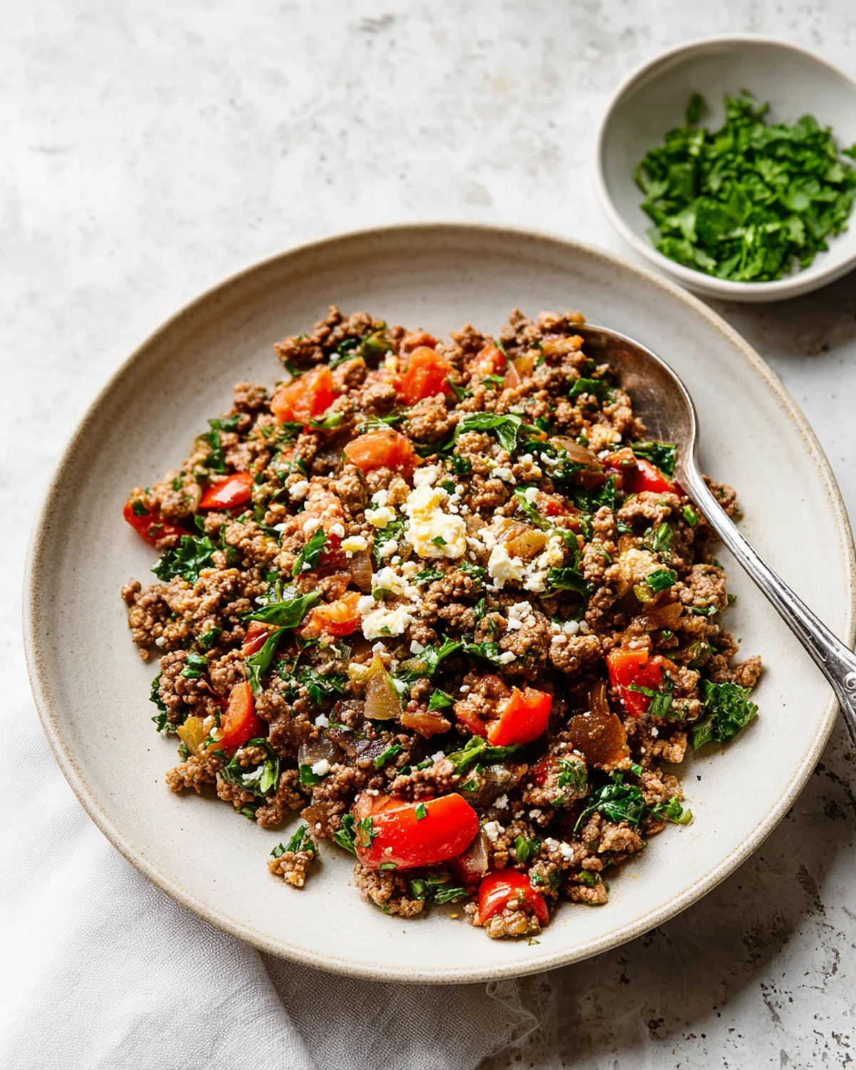 Mediterranean Ground Beef Stir Fry Recipe