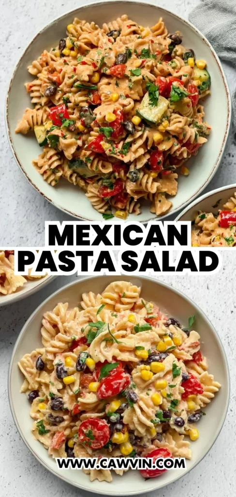 Mexican Pasta Salad 2 1 - Easy Peasy Recipes