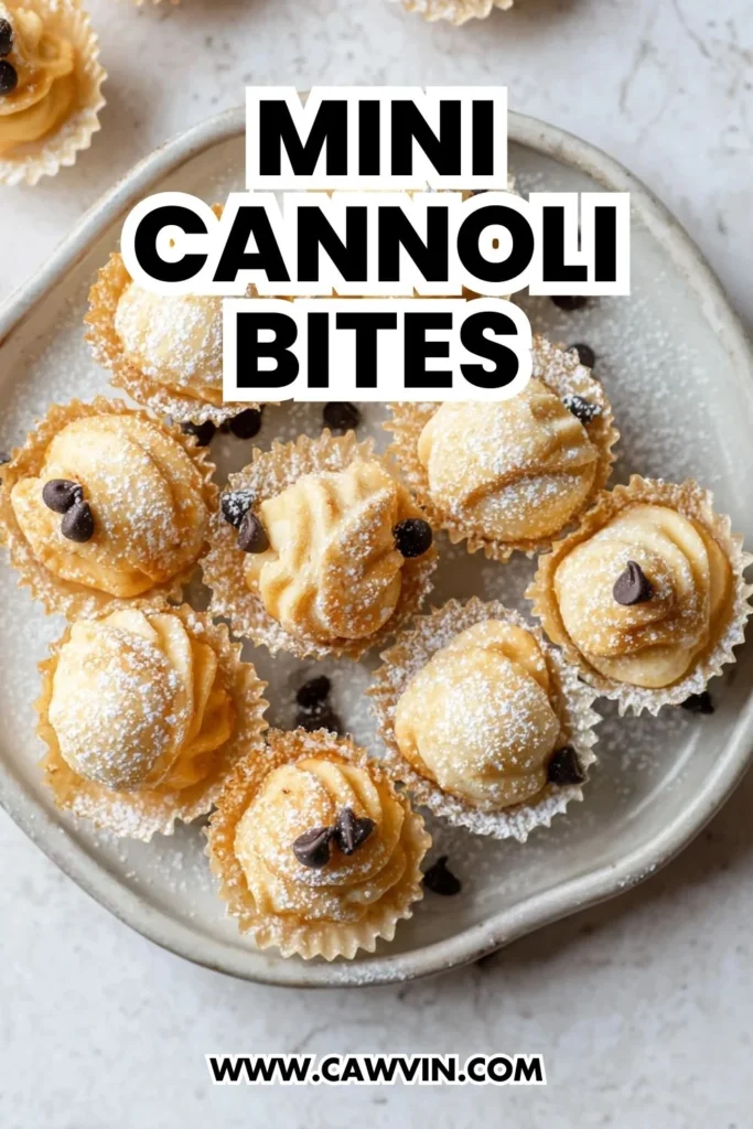 Mini Cannoli Bites - Easy Peasy Recipes