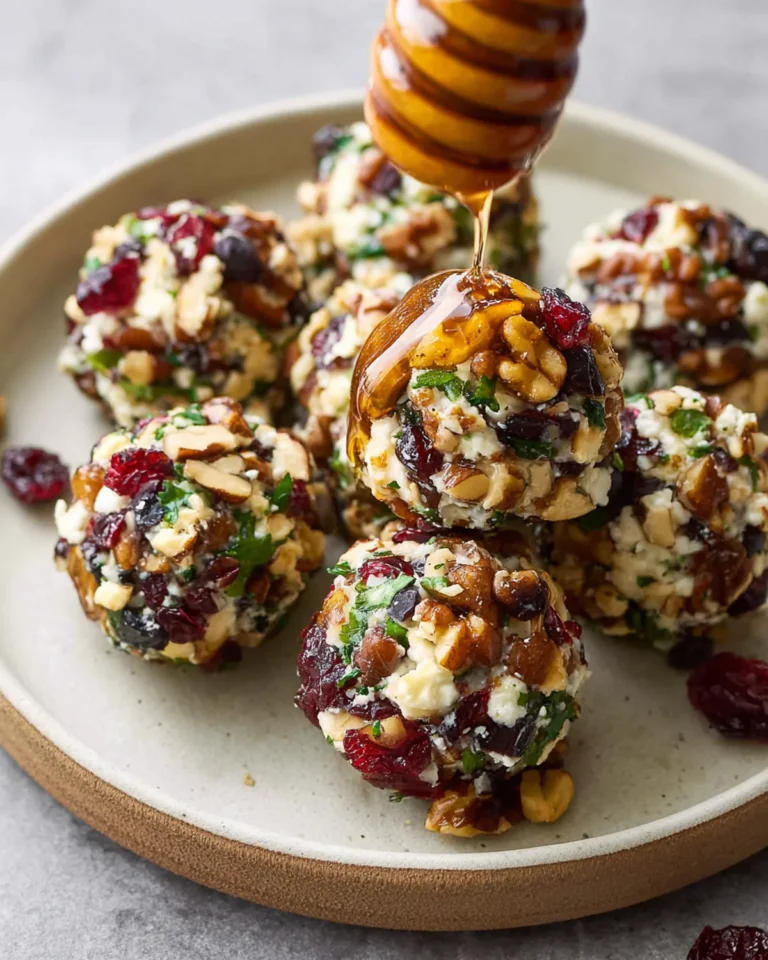 Mini Cranberry Pecan Goat Cheese Balls Recipe