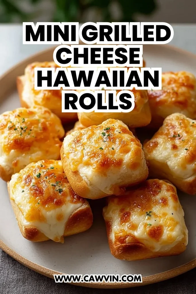 Mini Grilled Cheese Hawaiian Rolls - Easy Peasy Recipes