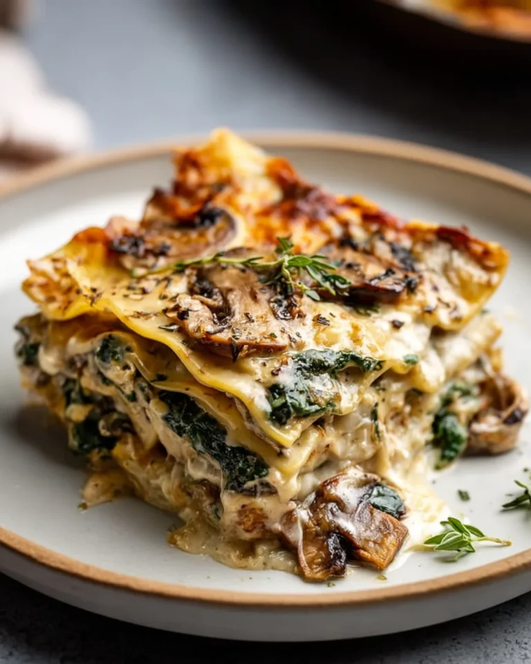 Mushroom And Spinach Lasagna Recipe Recipe