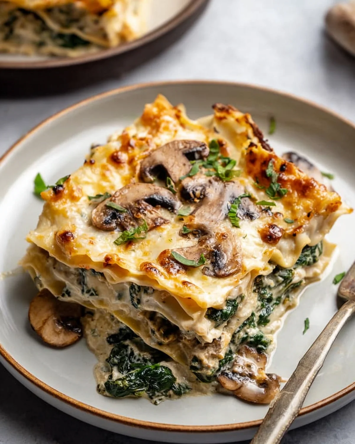 Mushroom And Spinach Lasagna Recipe - Image 4