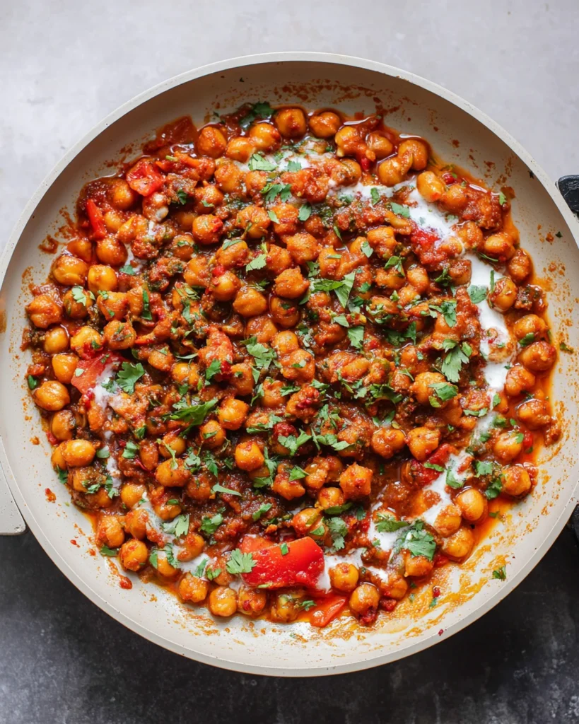 One-Pan Harissa Chickpeas Recipe