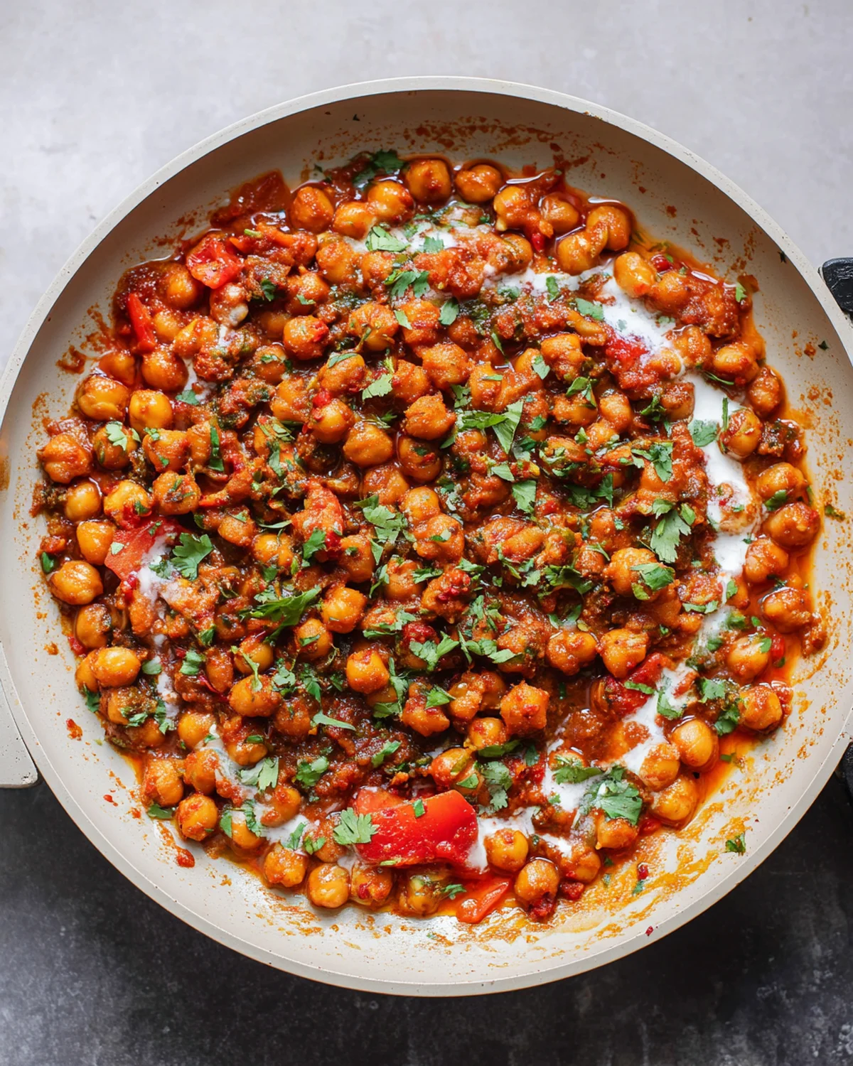 One-Pan Harissa Chickpeas Recipe
