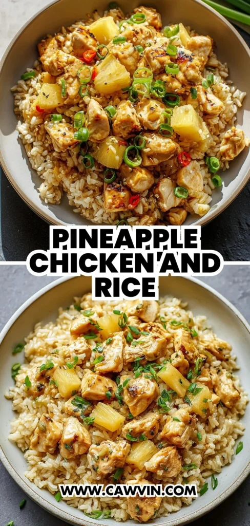 Pineapple Chicken and Rice 2 1 - Easy Peasy Recipes