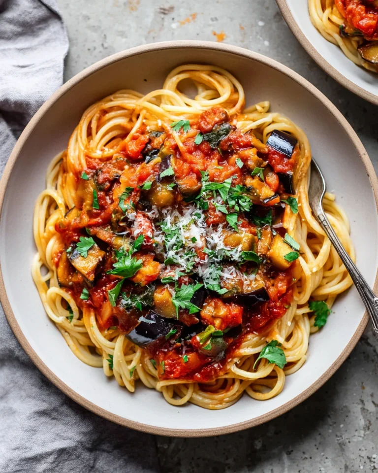 Roasted Eggplant Pasta Recipe