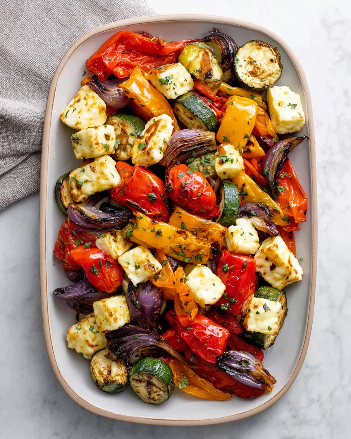Roasted Mediterranean Vegetables and Halloumi - Image 4