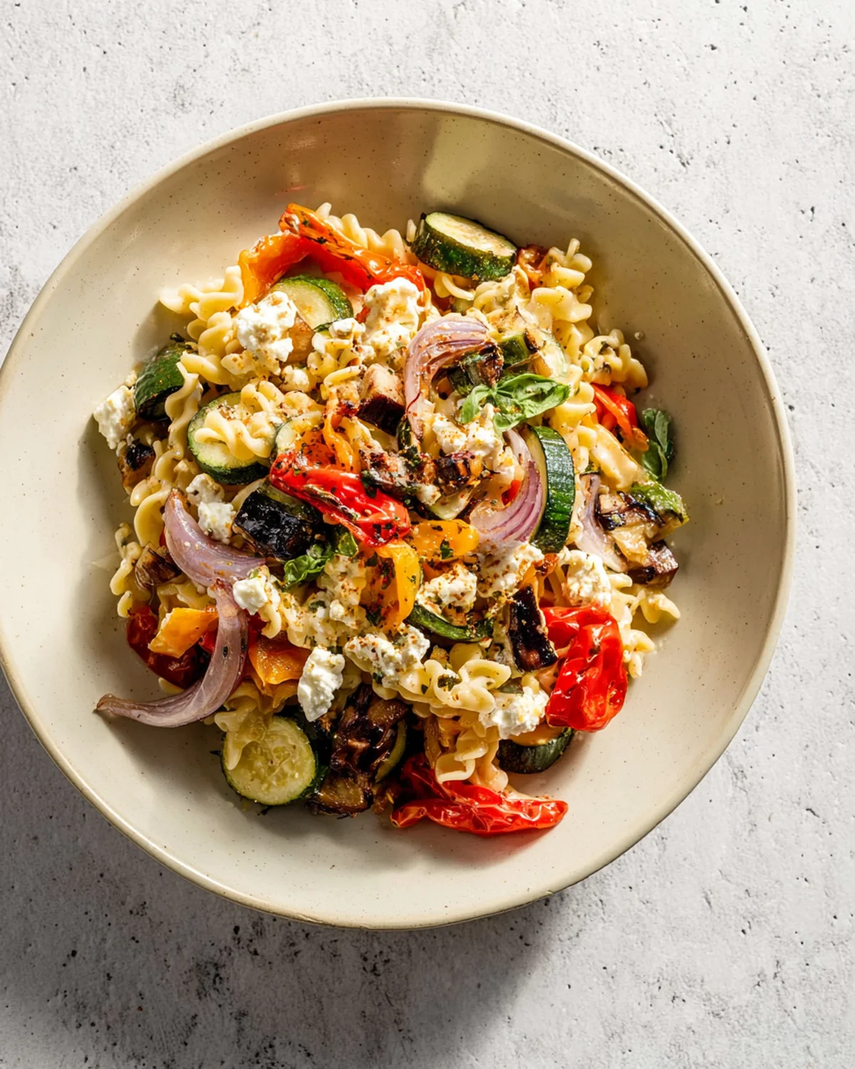 Roasted Veggie Pasta with Feta - Image 4