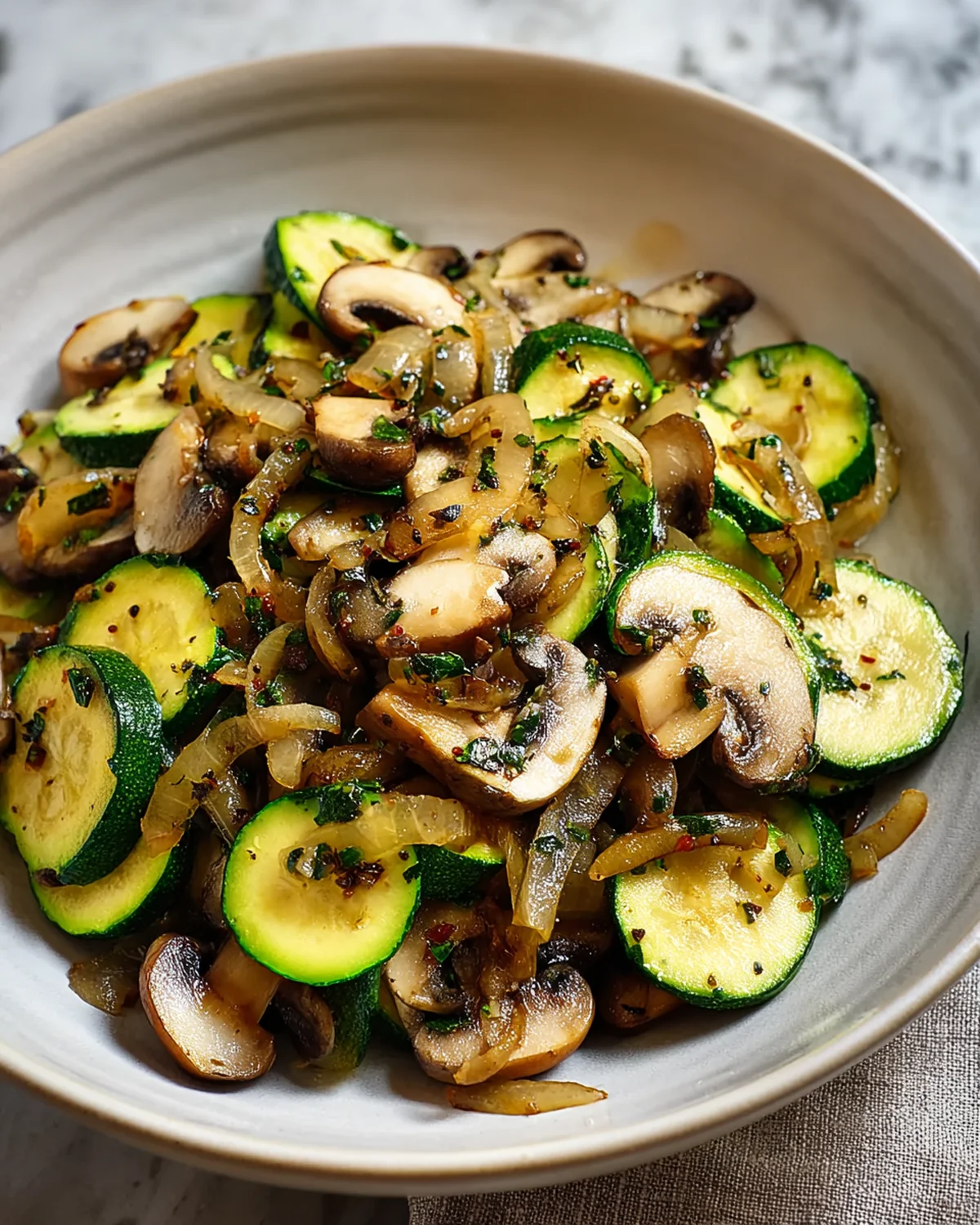 Sauteed Zucchini Mushrooms And Onions - Image 2
