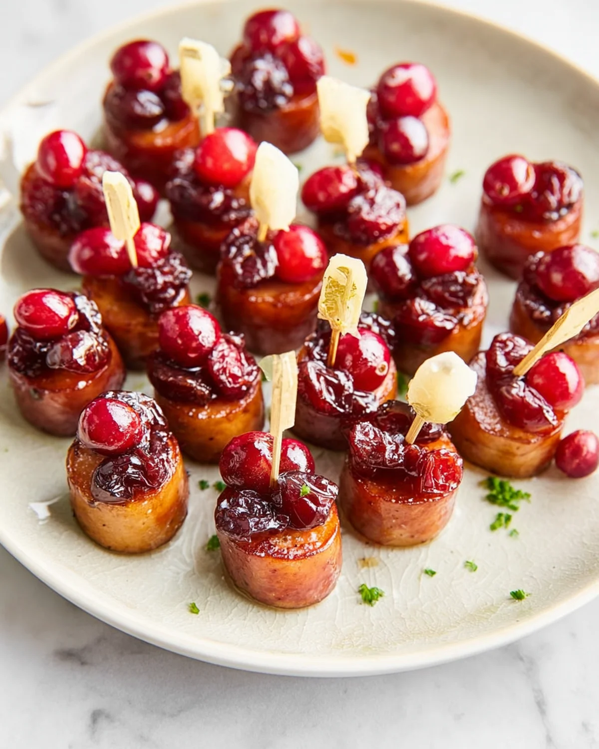 Sheet Pan Smoked Sausage Cranberry Bites Recipe