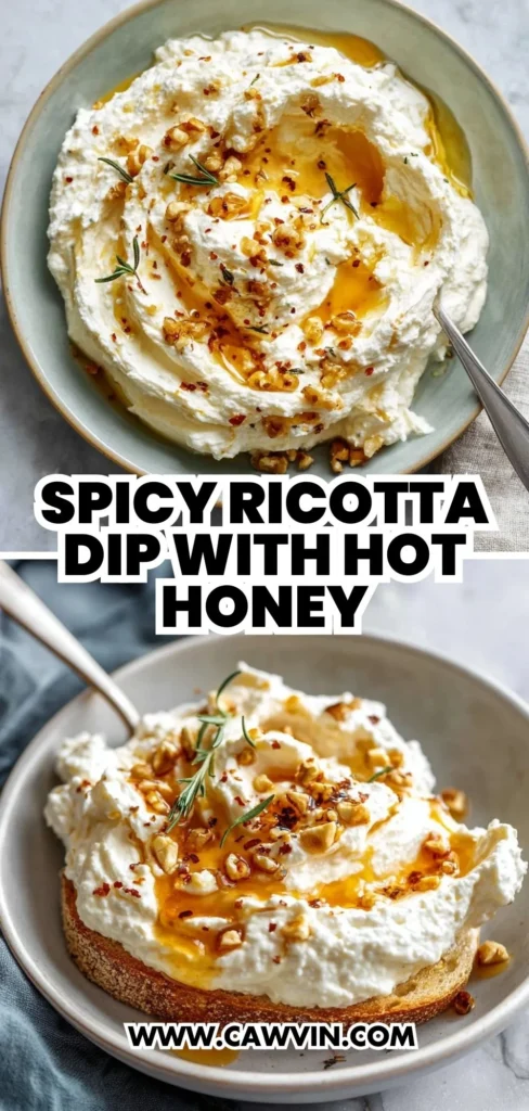 Spicy Ricotta Dip with Hot Honey 2 1 - Easy Peasy Recipes
