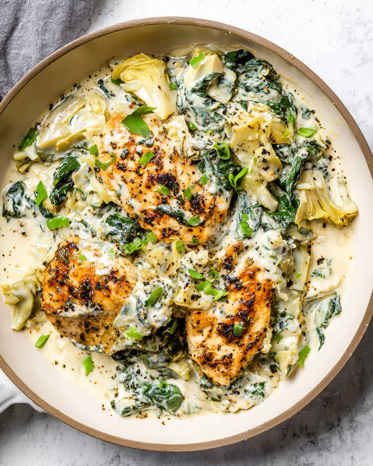 Spinach Artichoke Chicken Skillet - Image 4