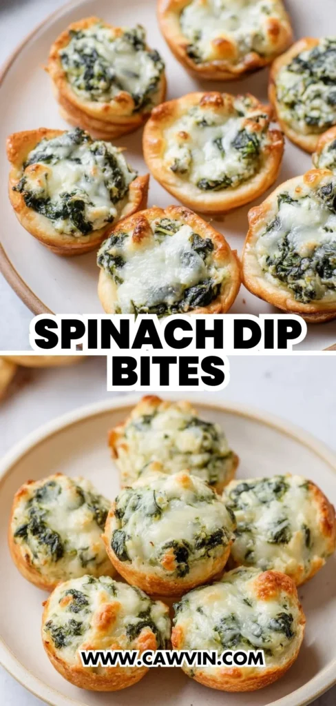 Spinach Dip Bites 2 1 - Easy Peasy Recipes