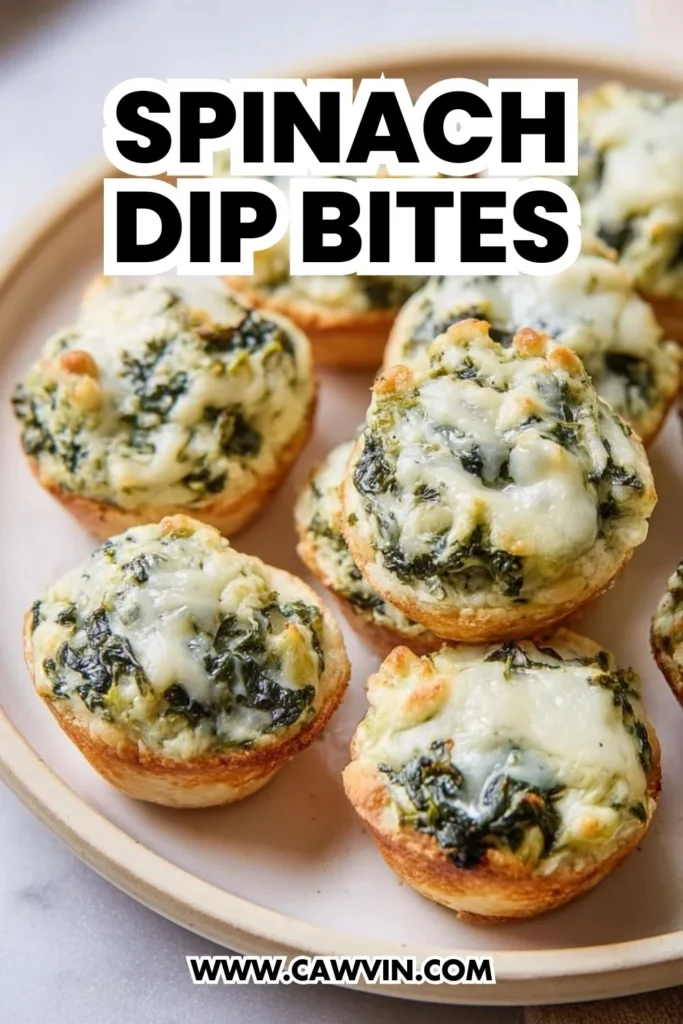 Spinach Dip Bites - Easy Peasy Recipes