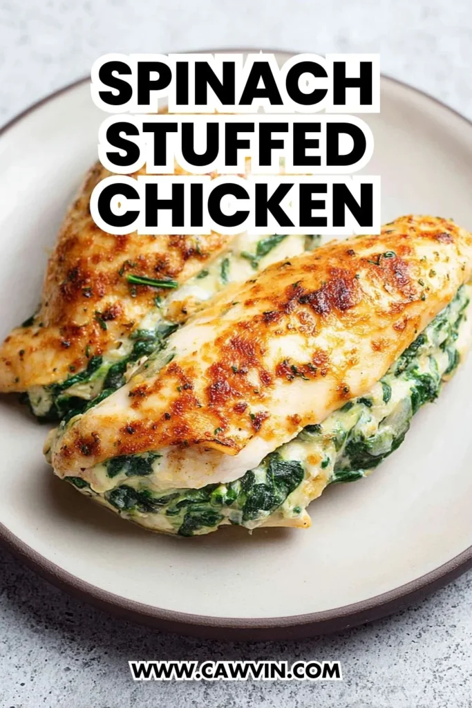 Spinach Stuffed Chicken - Easy Peasy Recipes