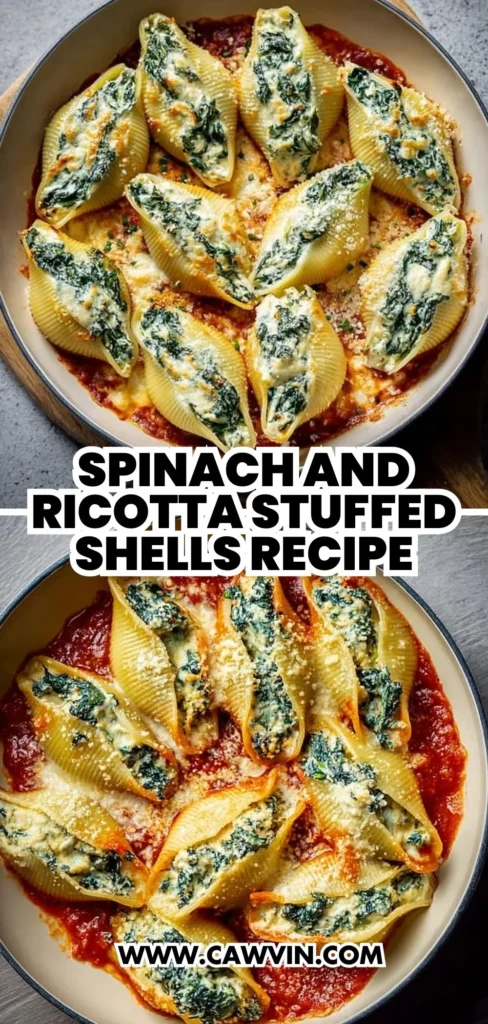 Spinach and Ricotta Stuffed Shells Recipe 2 1 - Easy Peasy Recipes