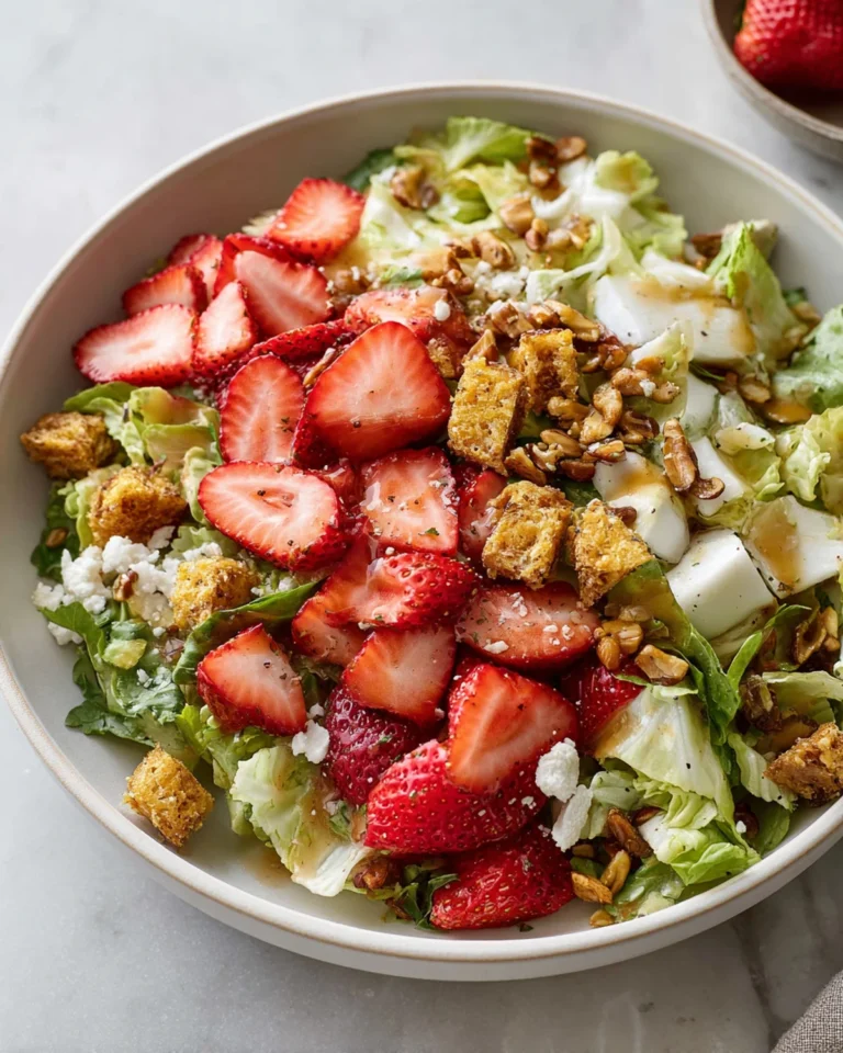Strawberry Crunch Salad with Champagne Vinaigrette Recipe