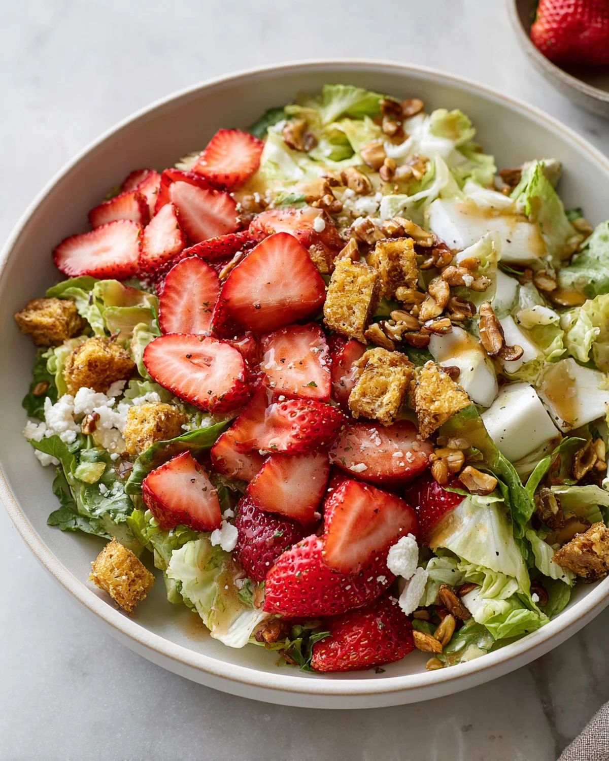 Strawberry Crunch Salad with Champagne Vinaigrette Recipe