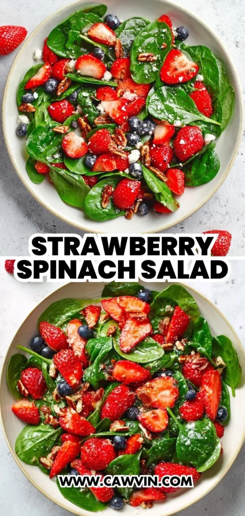 Strawberry Spinach Salad 2 - Easy Peasy Recipes