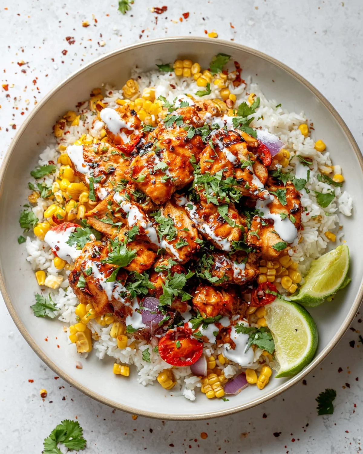 Street Corn Chicken Rice Bowl Recipe