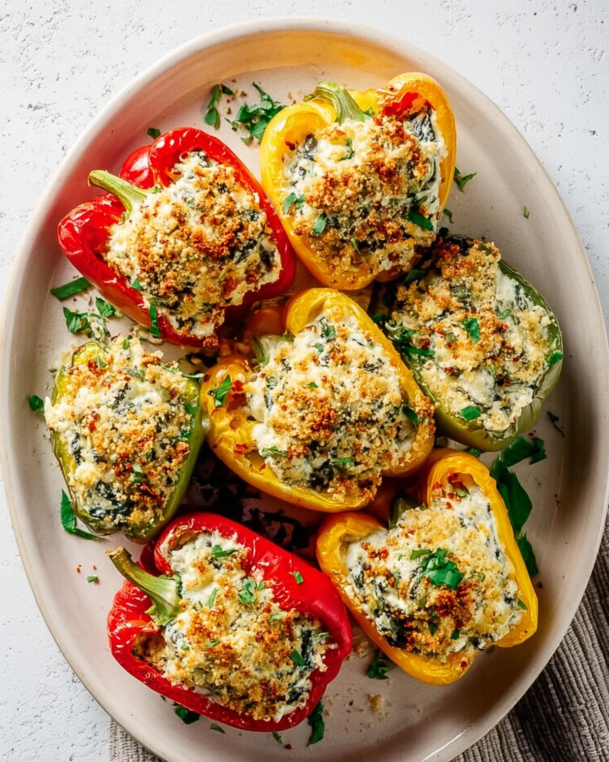 Tuscan Ricotta Stuffed Peppers Recipe